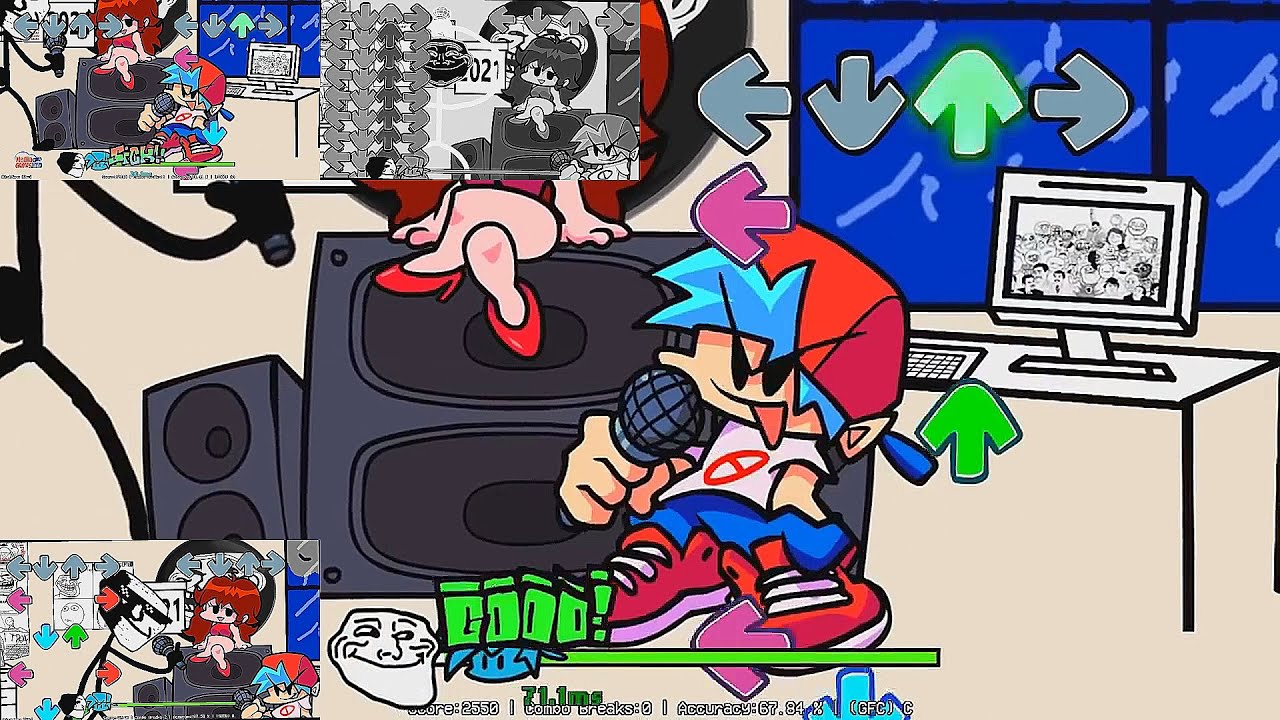 VS Trollface/Trollge  Friday Night Funkin Mod Sparta Jar Remix