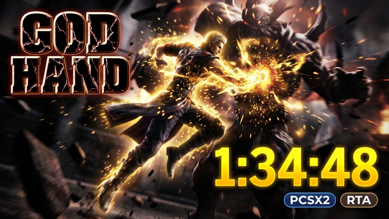 WORLD RECORD GOD HAND 💥HARD NG+ KMS💥 | PCSX2