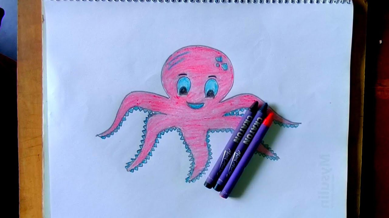  Easy Octopus Drawing|সহজ অক্টোপাস ড্রইং | Step-by-Step Tutorial