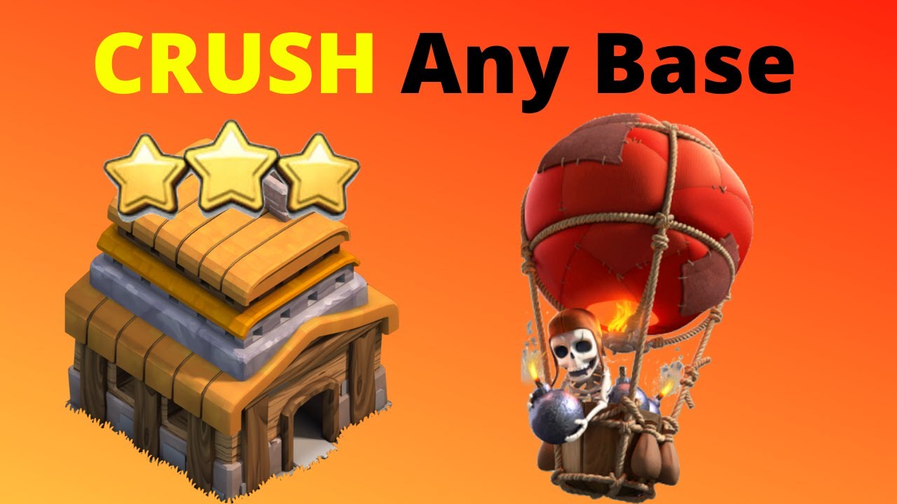 BEST Town Hall 4 Attack Strategy | Town Hall 4 Air Attack Strategy | Let's Play #9