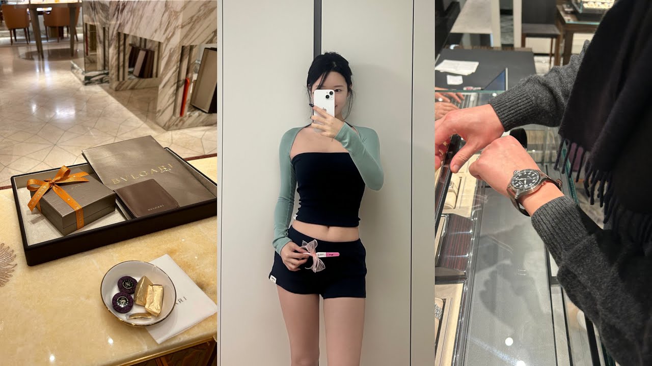 [임신 5주]임신 선물 언박싱•불가리 디바스드림•IWC 빅 파일럿 워치•아기집초음파•임산부 보건소 혜택