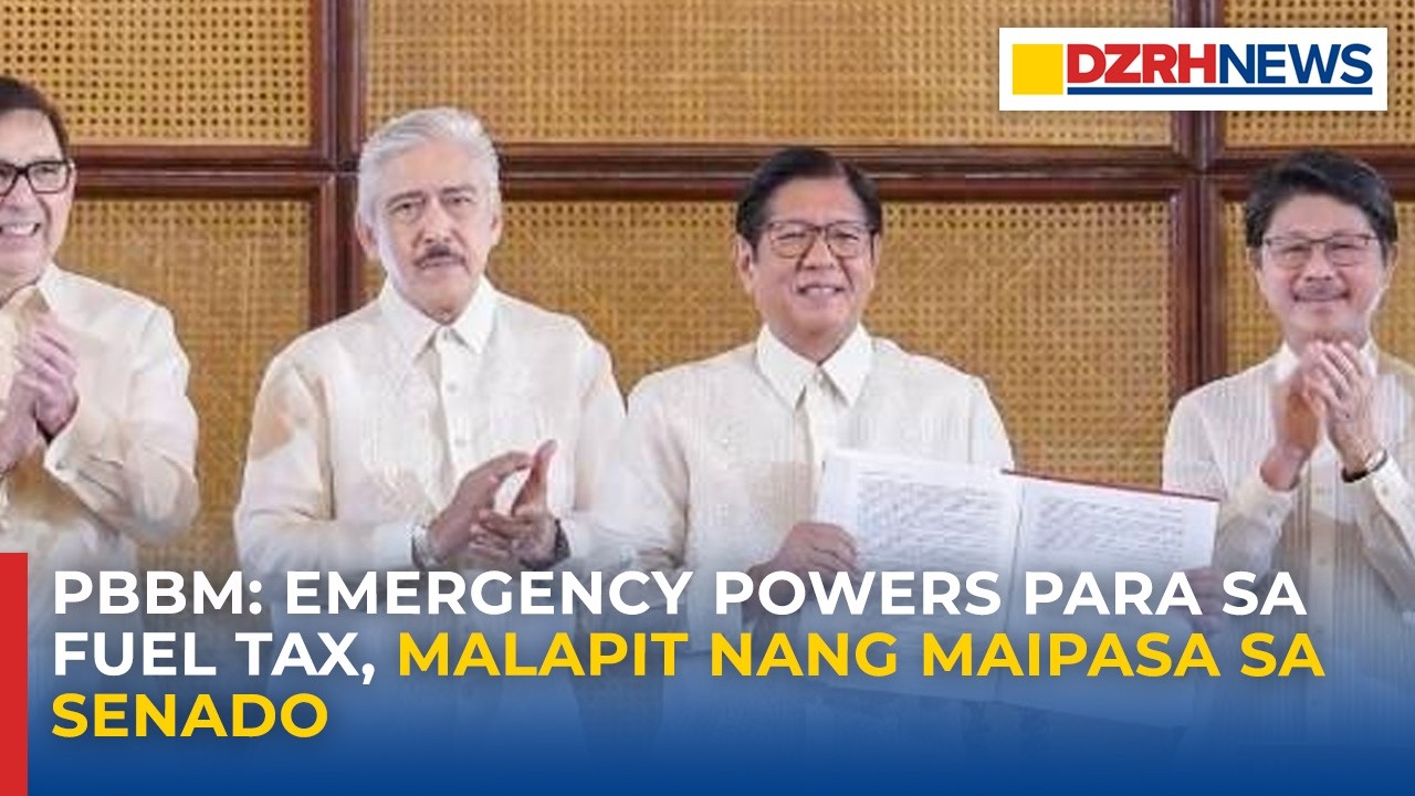 Emergency powers ni PBBM para sa fuel excise tax suspension, malapit nang maipasa sa Senado