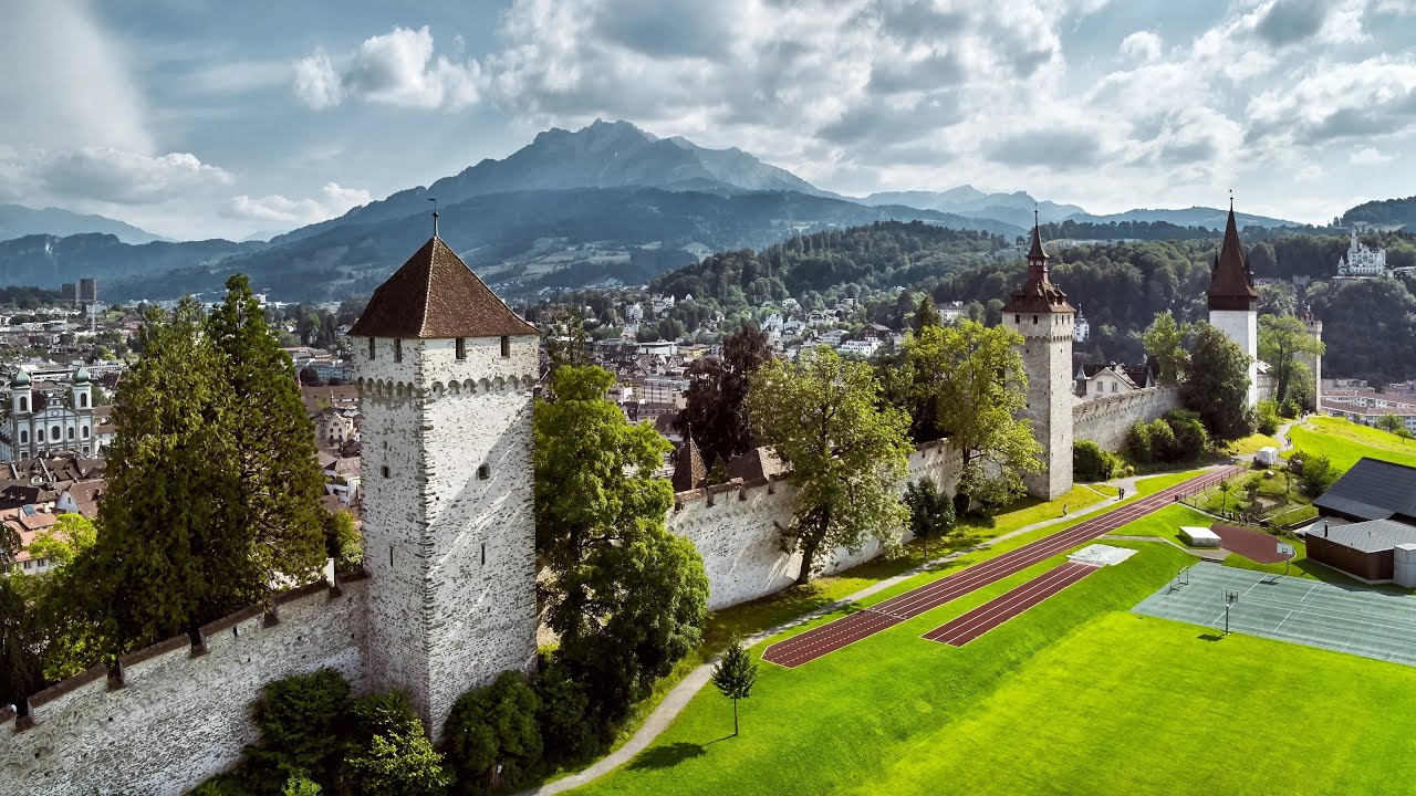 View Of Museggmauer Lucerne, Switzerland