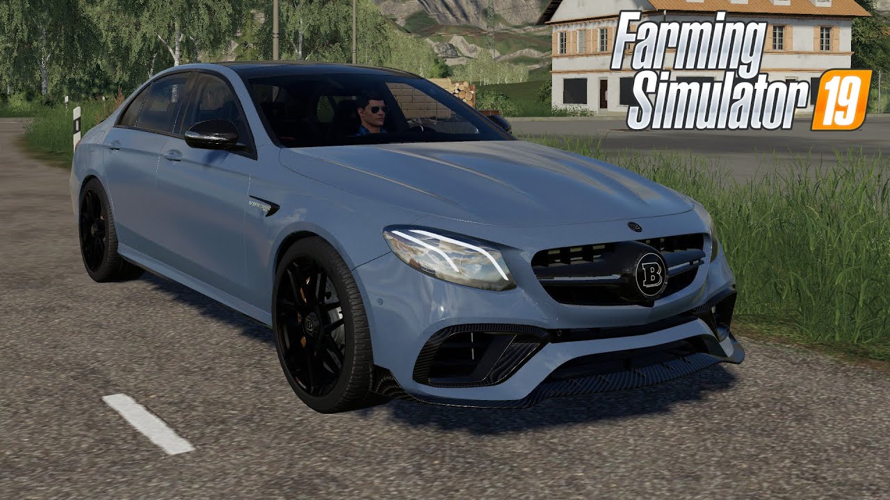 FS19 - Mercedes-Benz E63S AMG BRABUS - CAR MOD DOWNLOAD LINK for Farming Simulator 2019