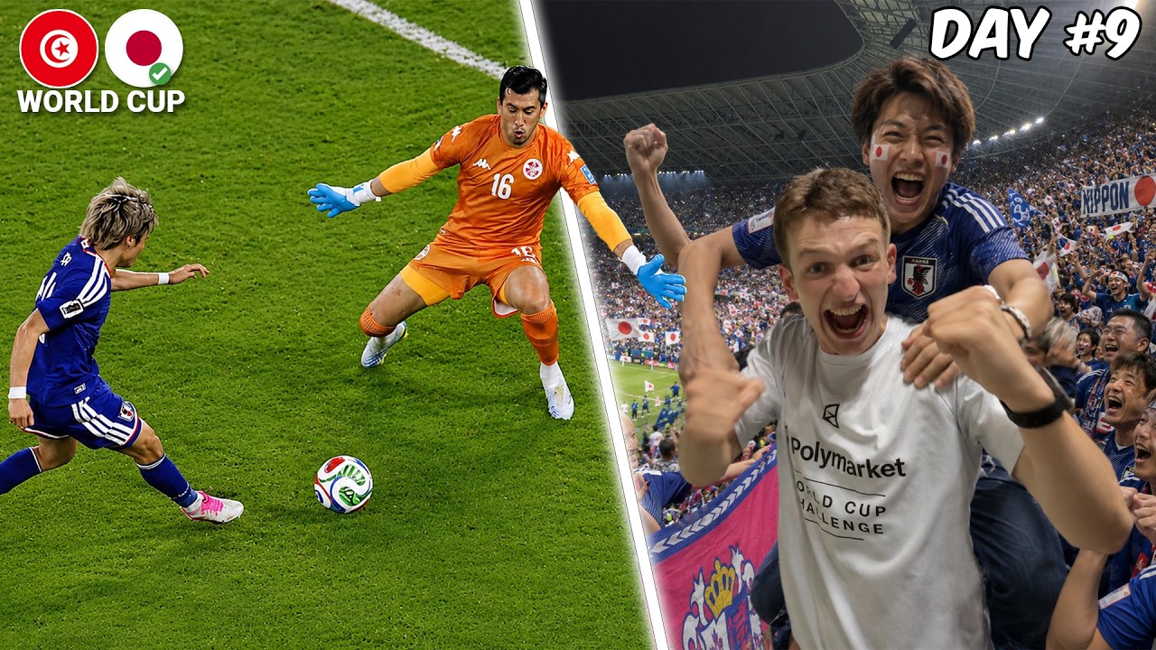 THE MOMENT JAPAN SMASH TUNISIA in WORLD CUP