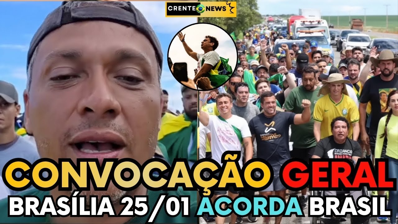 GAYER CONVOCA POPULAÇÃO PARA O ULTIMO ATO NESTE DOMINGO DIA 25/01 EM BRASILIA - 