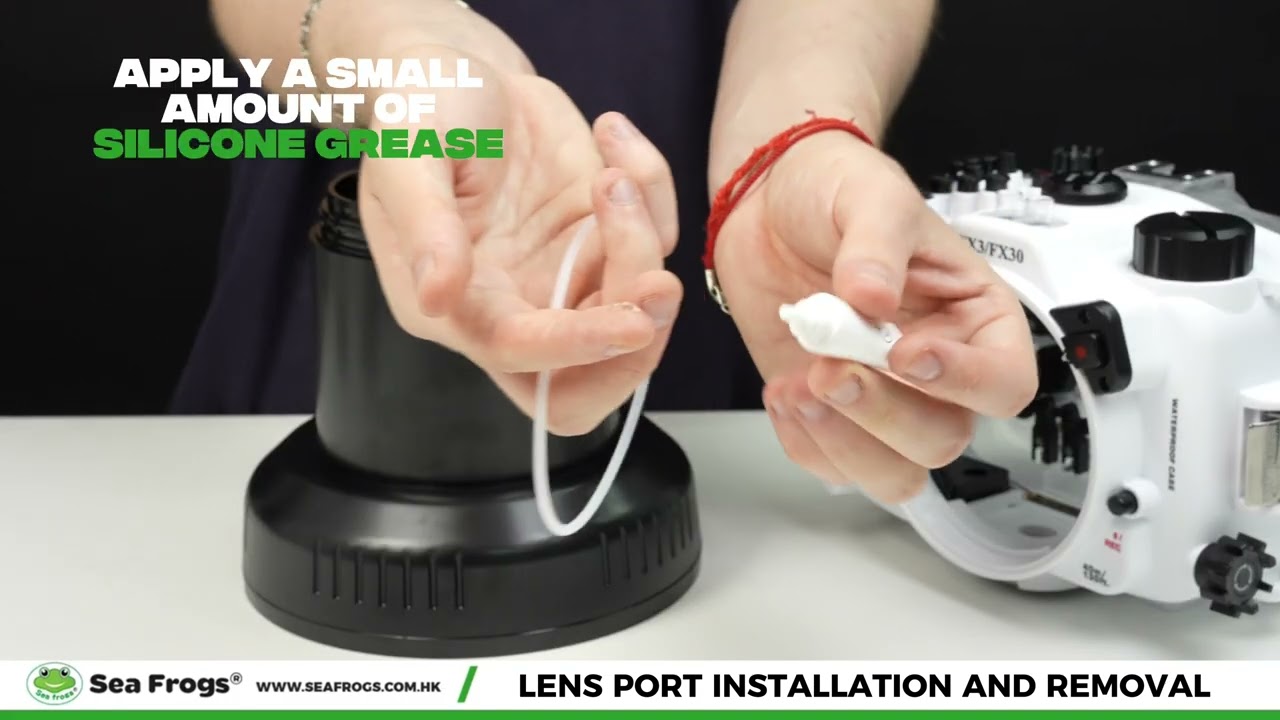 How to Install Lens Ports, SeaFrogs Salted Line FX3/FX30 Water Housing.
