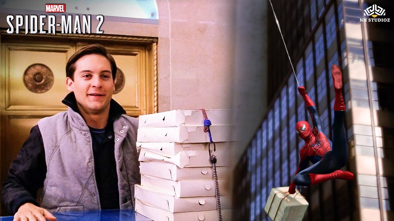 Spidey’s Fast & Funny Pizza Delivery Scene 😂 | Spider-Man 2 (Hindi Dubbed) | Tobey Maguire