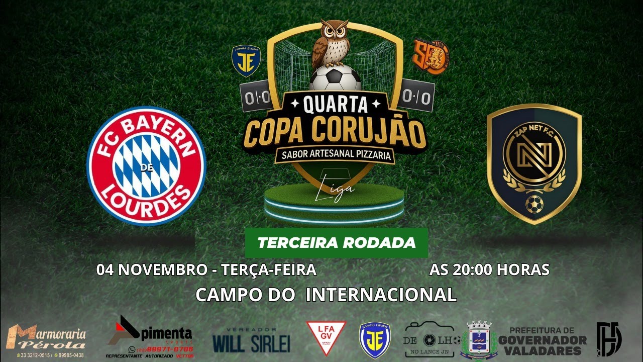 BAYERN DE LOURDES X ZAPNET - TERCEIRA RODADA COPA CORUJÃO