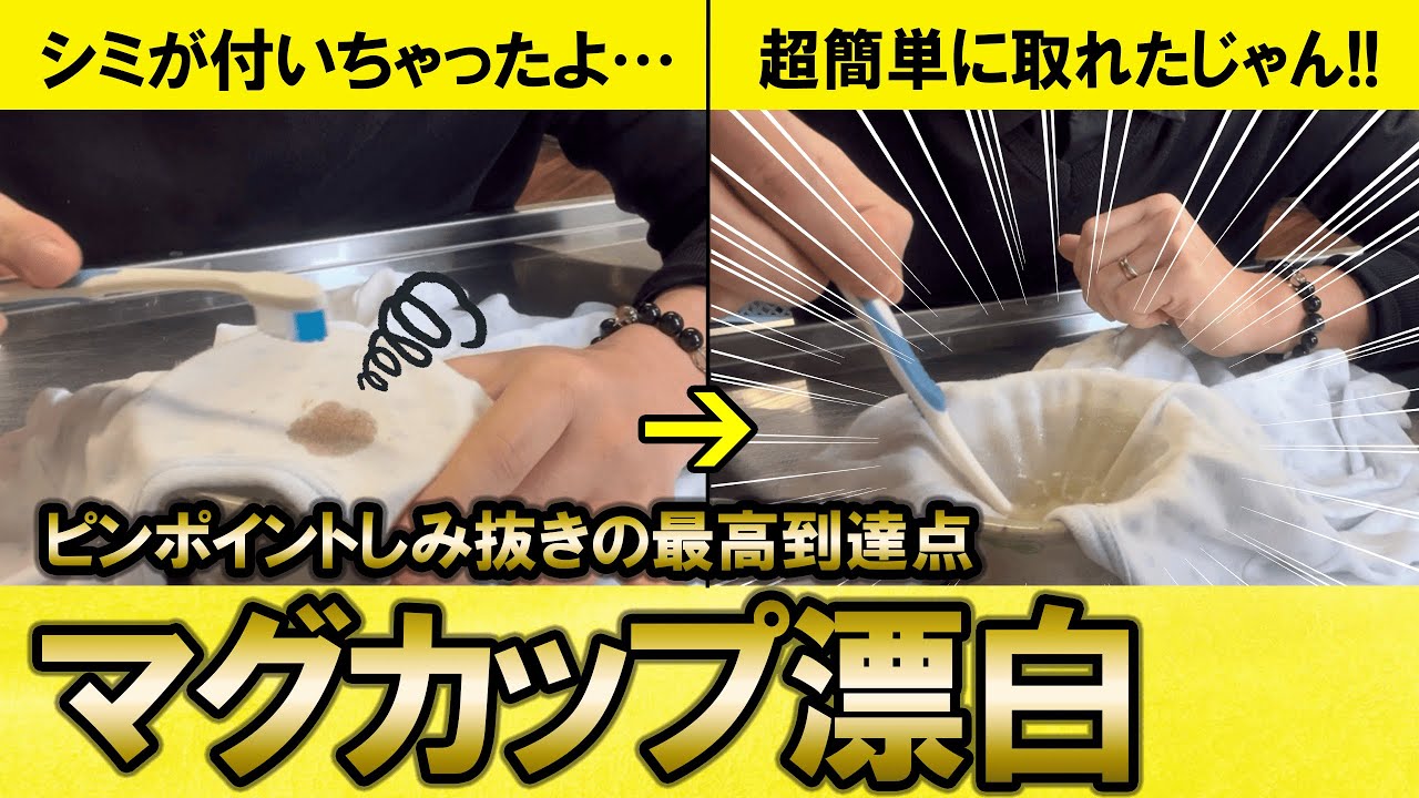 【革命的】手軽にピンポイントしみ抜きできるマグカップ漂白がすごすぎた