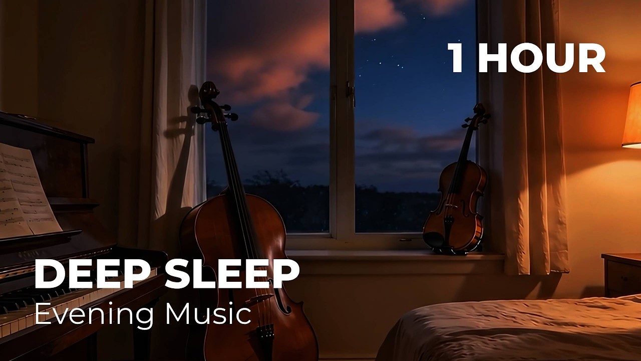 1 Hour Piano, Cello & Violin for Deep Sleep | Evening Rest Music