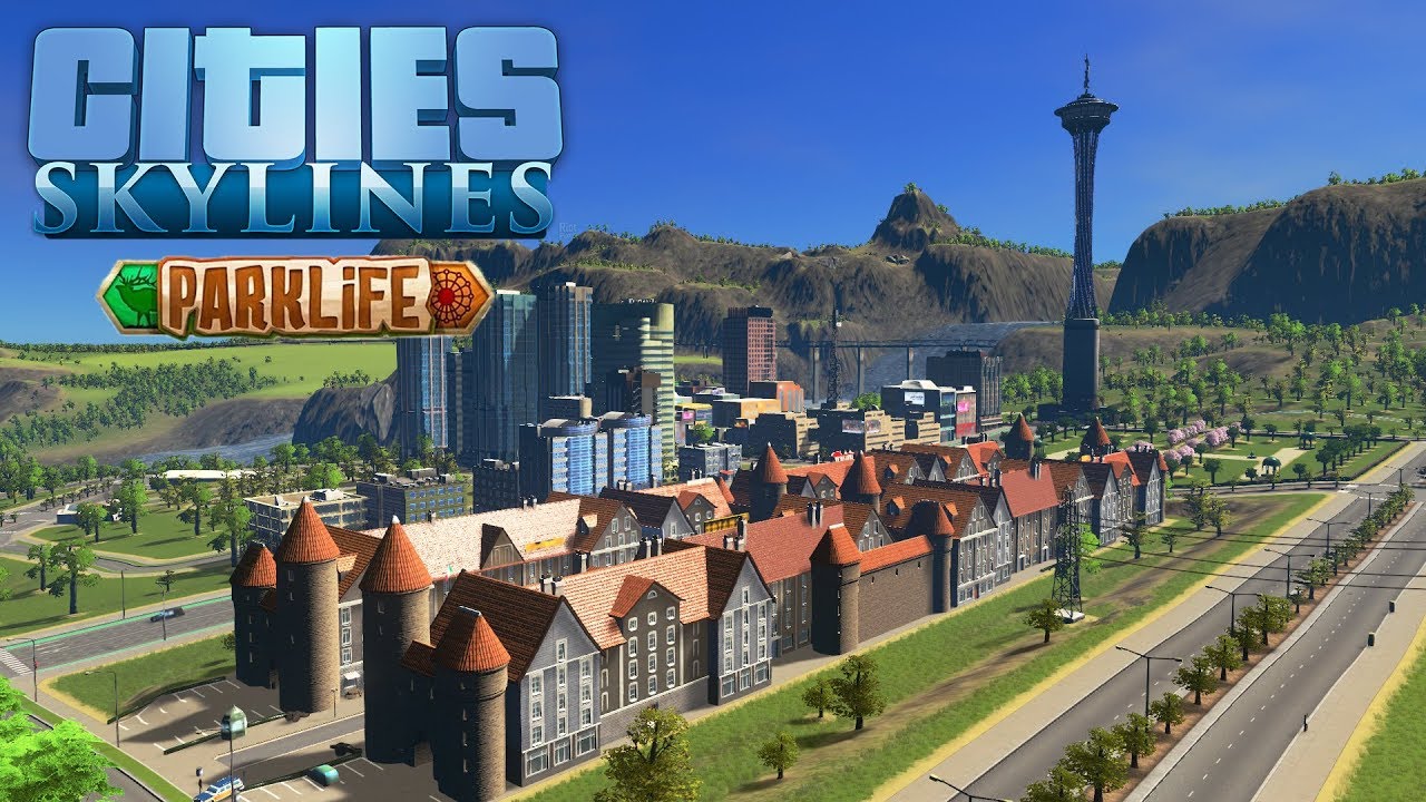 Стрим! Cities Skylines Parklife - Улучшаем новый район и прокачиваем парки! #50