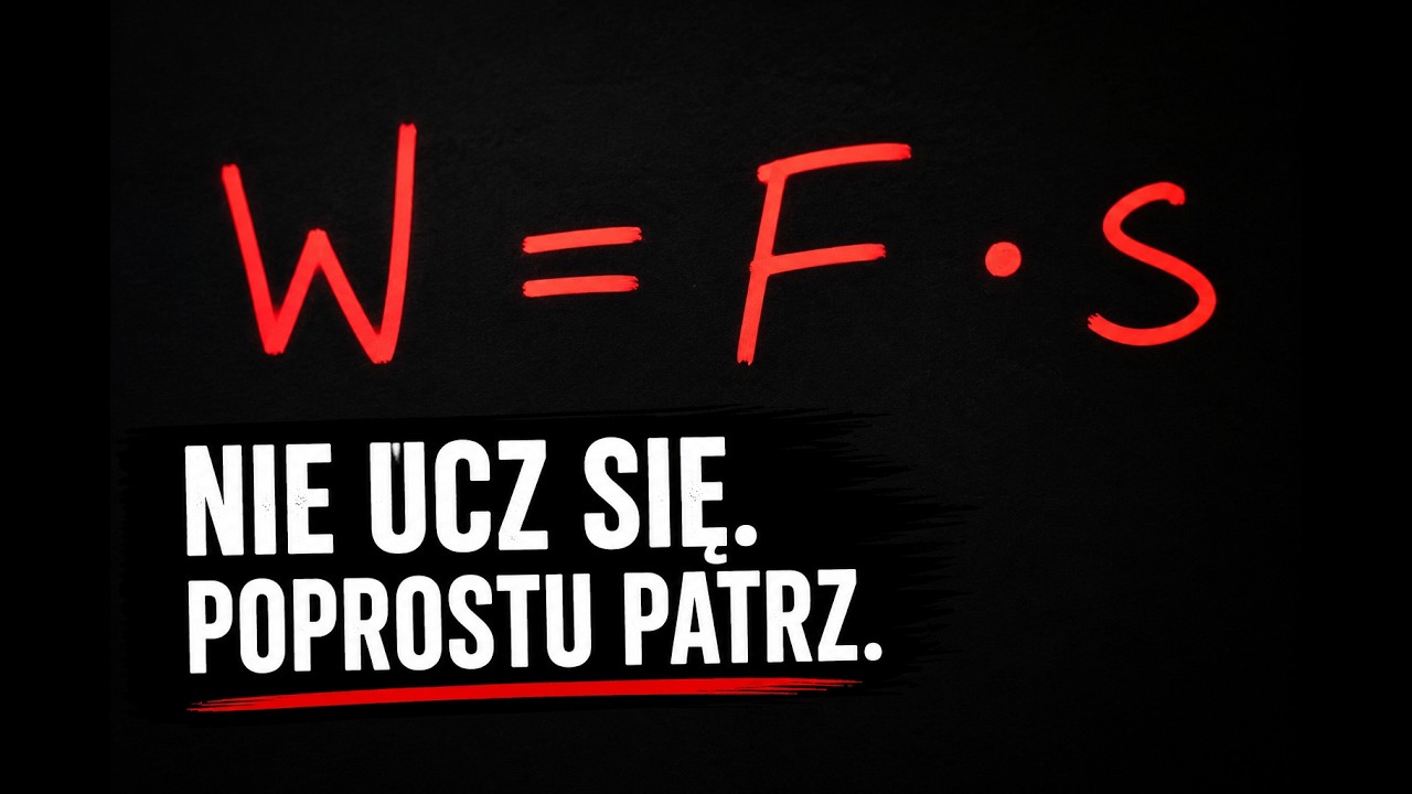 W = F &middot; s - formula for work - learn physics differently!