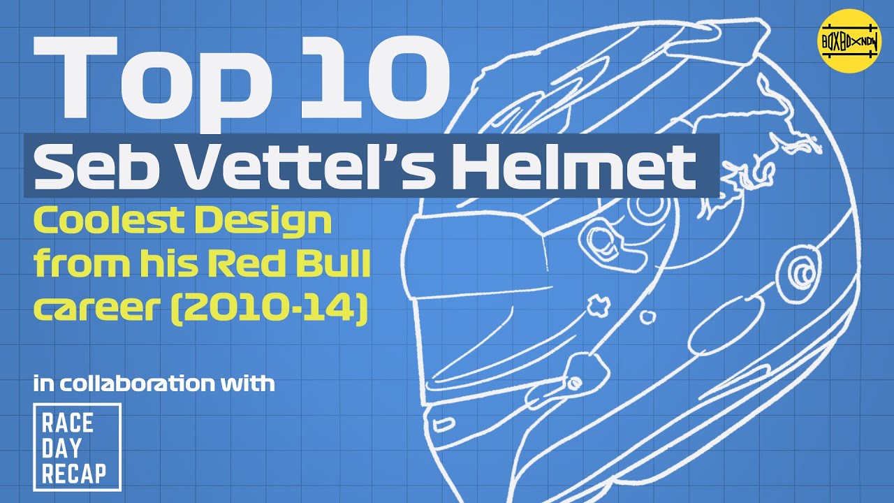 TOP 10 Coolest Sebastian Vettel Red Bull Helmet Designs | 2010-2014