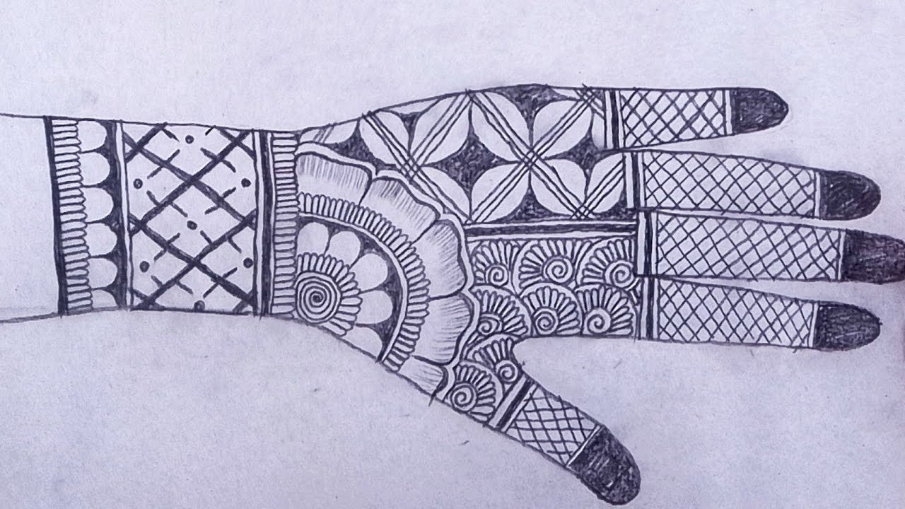 ❤️Latest back hand  Mehandi design| pencil Mehandi design for beginners | bridel Mehandi design 