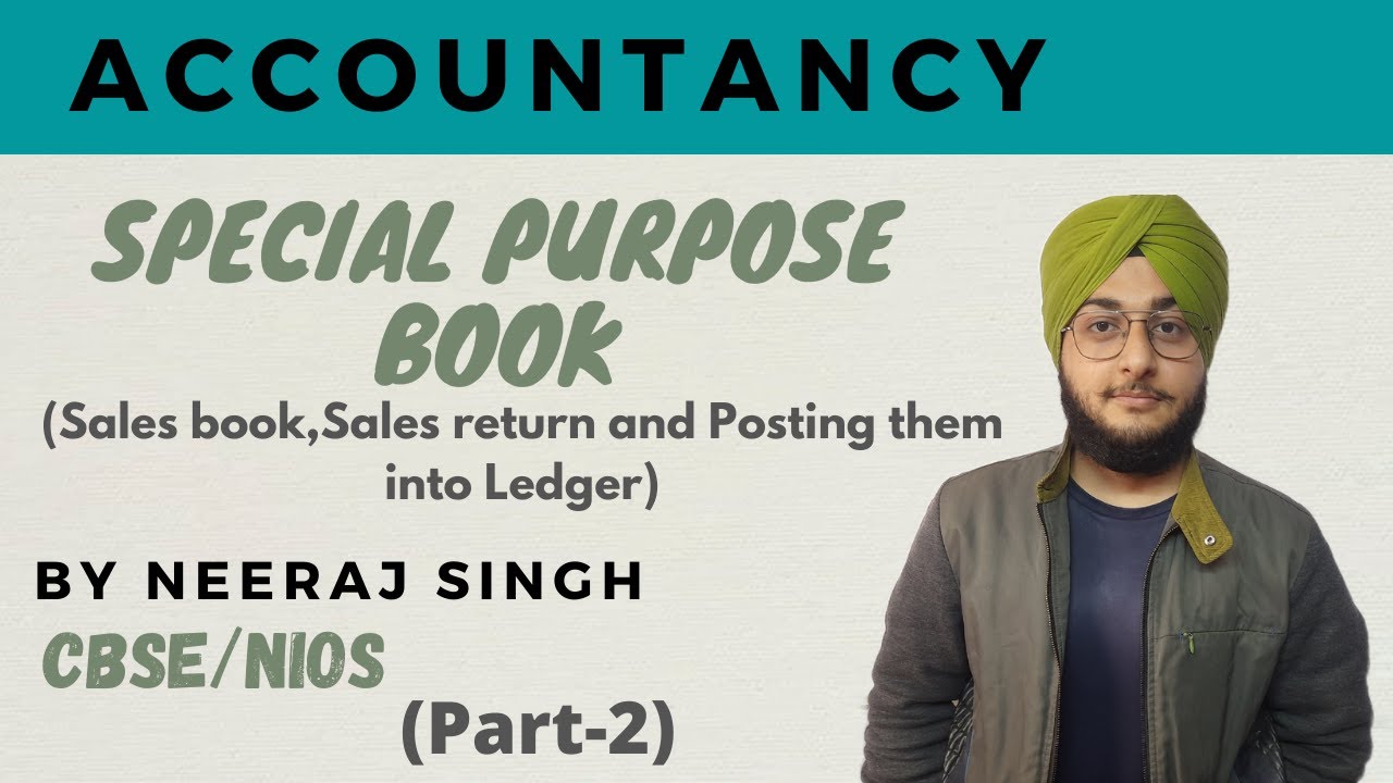 Sales And Sales Return Book||Special Purpose Book||Chapter-8||NIOS||(Part-2)
