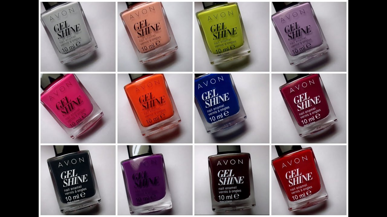 AVON Gel Shine Collection Swatch ( 12 vernis) Sparkling Nails By Sarah