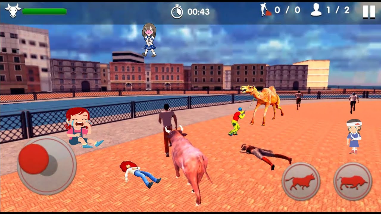 Angry Bull Attack 2020 All Levels Gameplay Android,ios #24