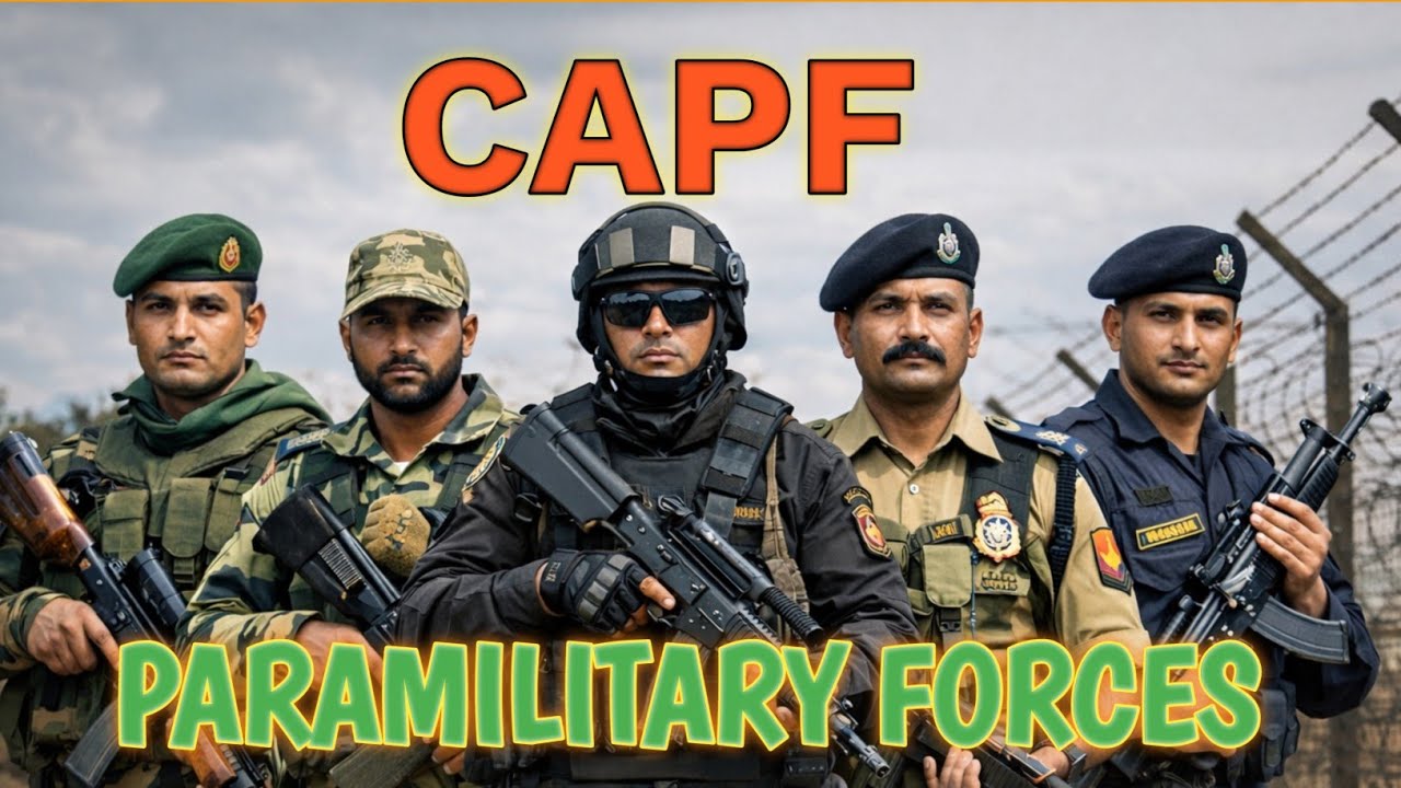 #CAPF  PARAMILITARY FORCES ITBP BSF CRPF CISF SSB