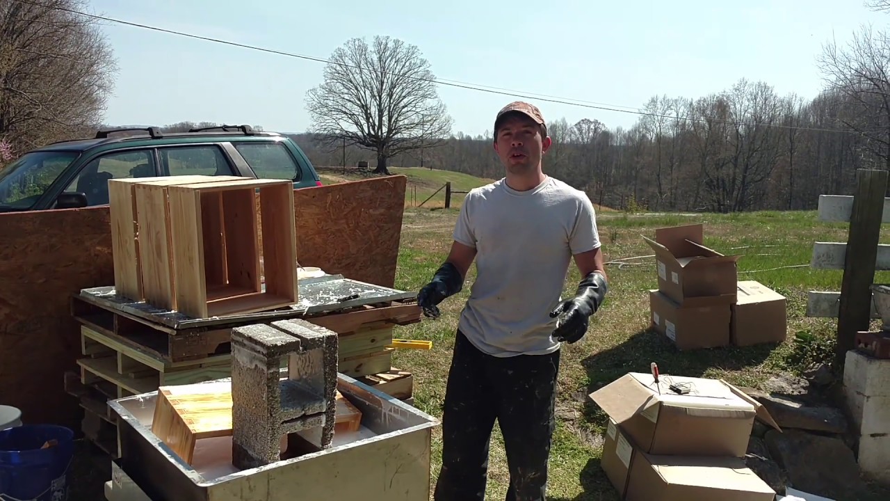 Wax dipping your bee boxes