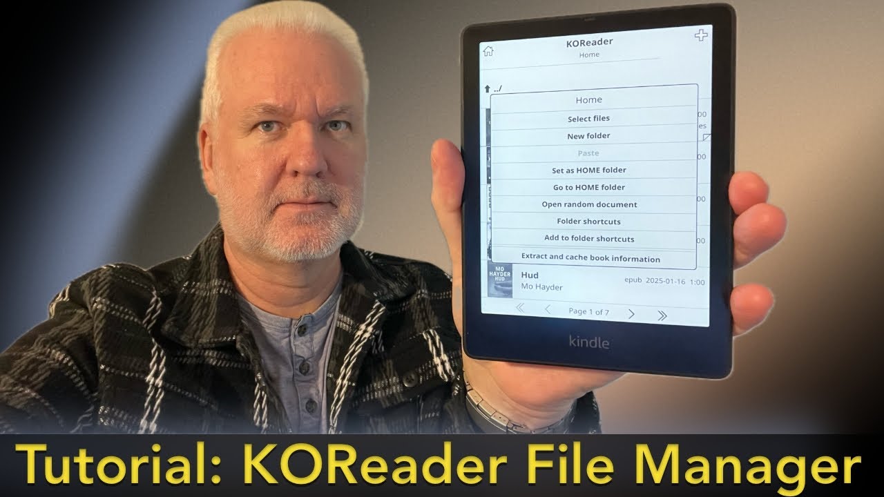 How to use KOReader file manager and managing your book library on your e-reader
