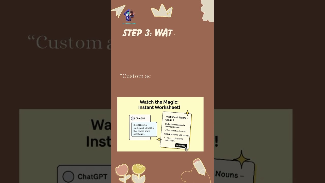 Turn Your Lesson Plan into a Worksheet Using ChatGPT | AI for Educators
