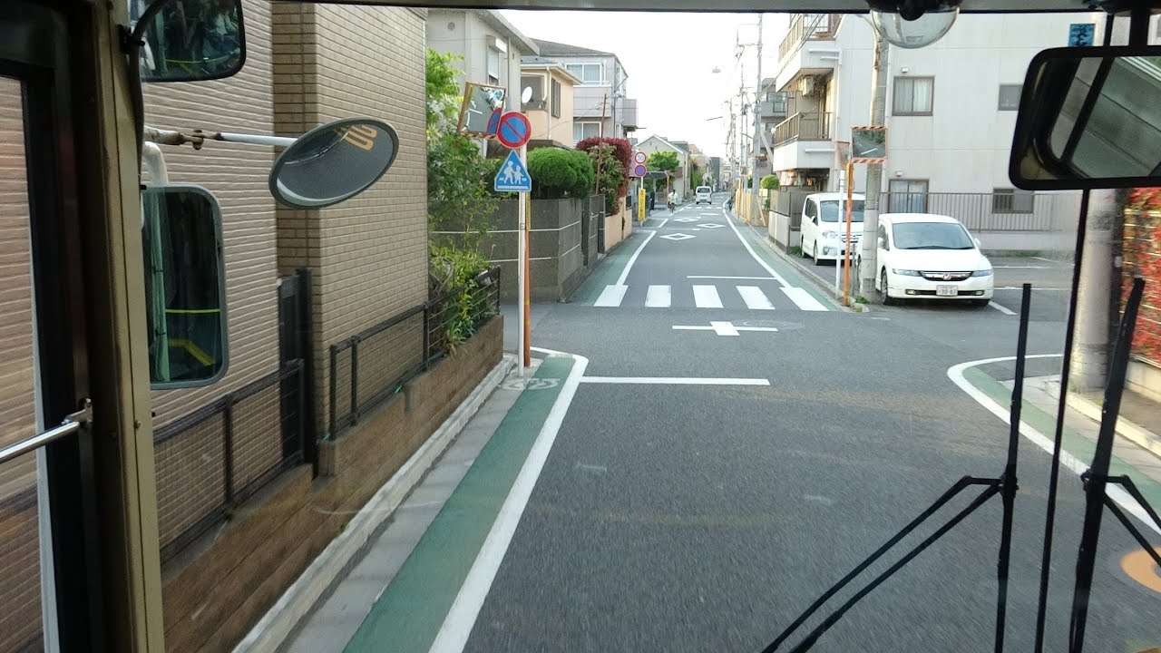 【3DFHD】立川バス '98年式 J717(ISUZU LV) 国21 国立駅北口⇒けやき台団地 前面展望