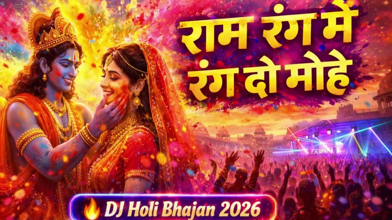 राम रंग में रंग दो मोहे | DJ Holi Bhajan 2026 | Ram Siya Holi Song | Latest DJ Bhakti Mix