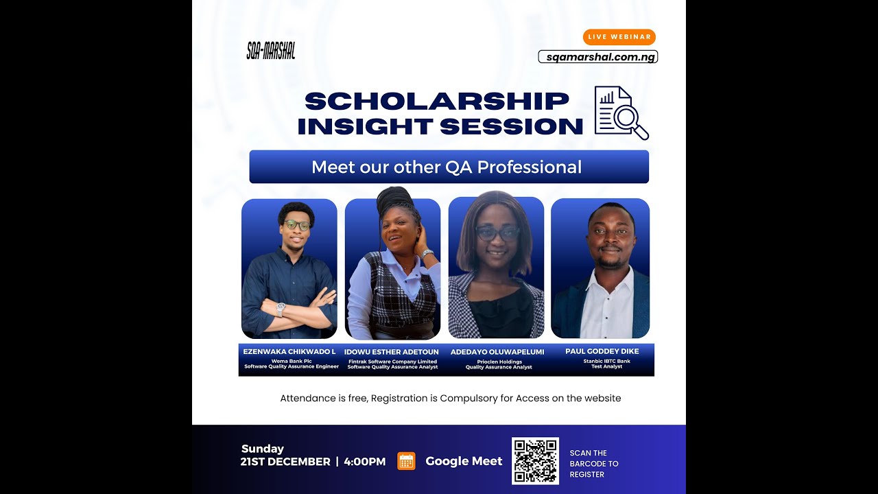 Insight Session 3.0 Software Testing Scholarship Program