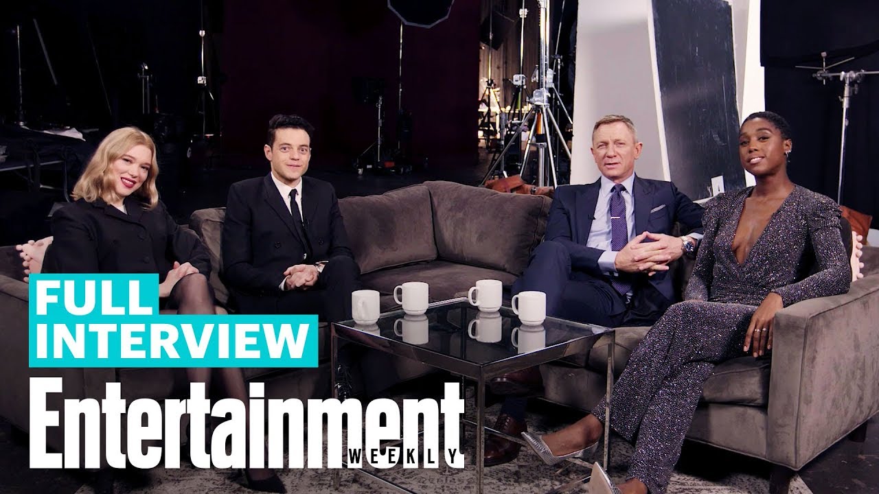 'No Time To Die' Cast Daniel Craig, Rami Malek, Léa Seydoux & Lashana Lynch | Entertainment Weekly