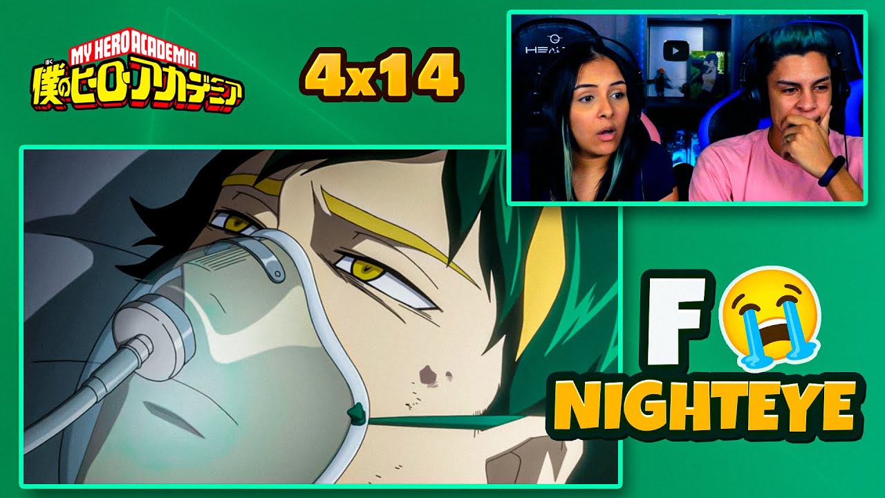 (ADEUS NIGHTEYE 😭) | BOKU NO HERO 4ªT - EP 14  🇧🇷 | [React em Casal] 🔥