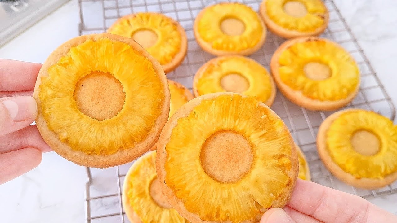 كوكيز الأناناس 🍍 بطريقة سهلة | The Best Pineapple Cookies Recipe