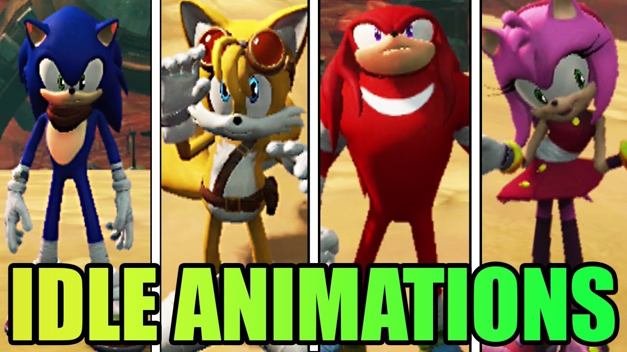 All Funny Idle Animations In Sonic Boom: Rise of Lyric
