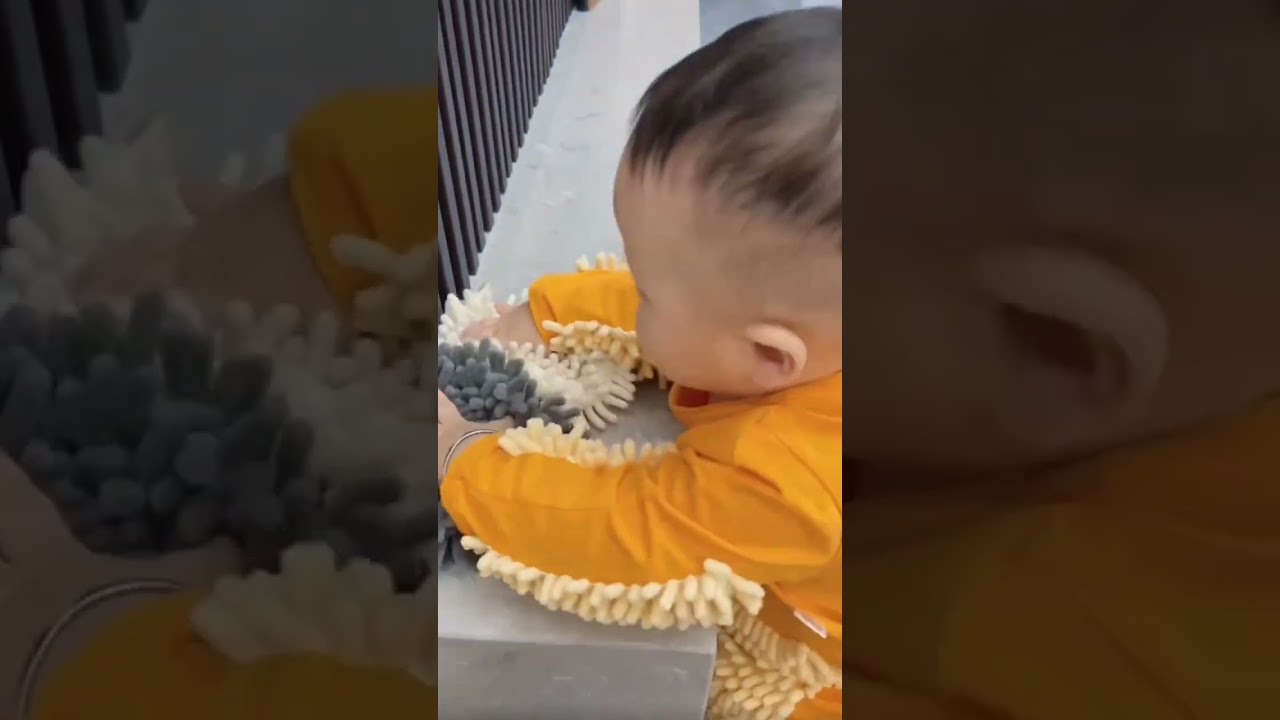 ⭐ Product Link in Comments ⭐Funny Baby Mop Onesie⁠ #fyp