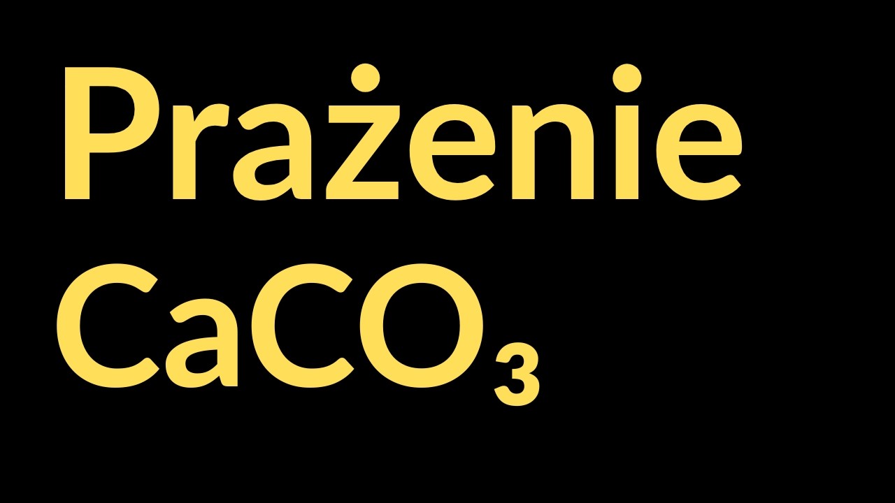 Rozkład termiczny CaCO3 - stechiometria.
