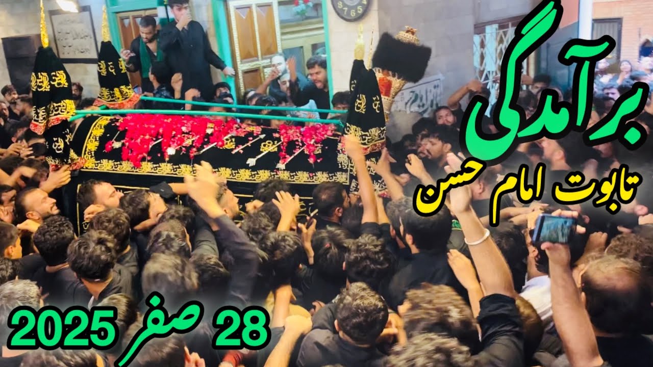 28 Safar 2025 | Baramdagi Taboot Imam Hassan AS | Imam Bargah Hussainia Hall Mochi Gate