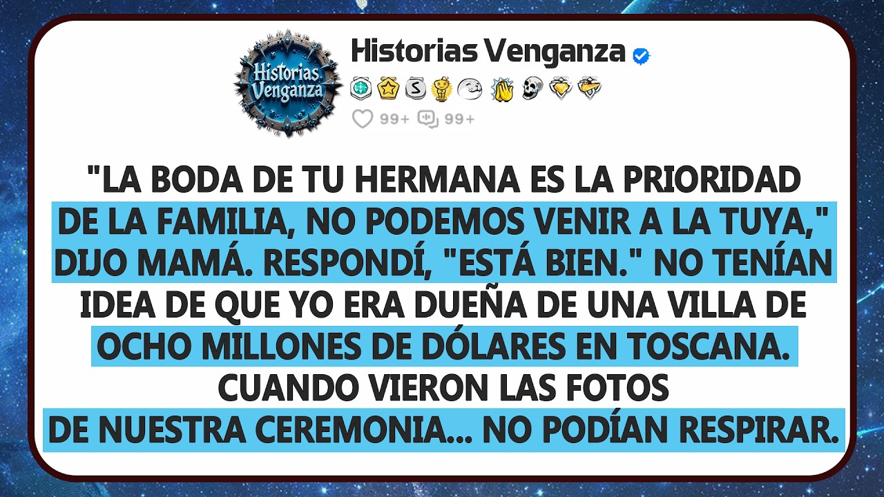 MIS PADRES ELIGIERON LA BODA DE MI HERMANA EN VEZ DE LA MÍA, ASÍ QUE ME CASÉ EN MI VILLA...