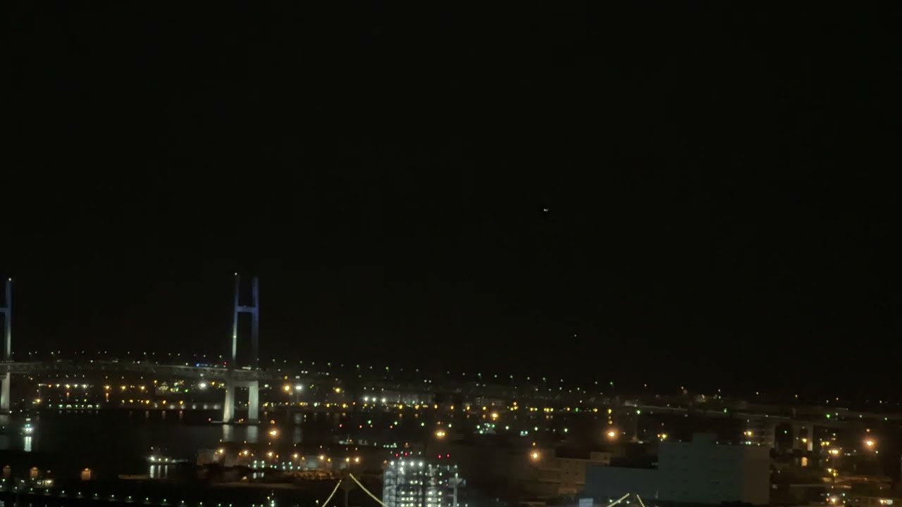 30 mins Yokohama Bay Bridge Night View with Jazz Music