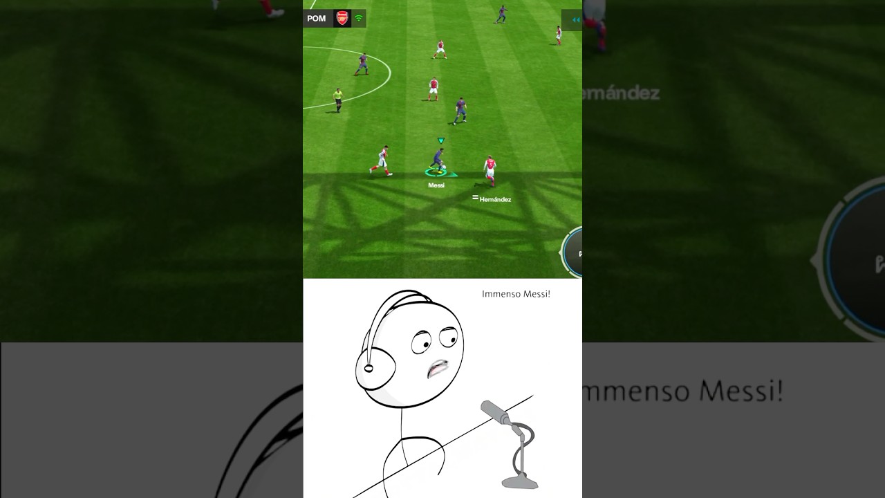 Messi Dribble through 🗣️🔥🐐 #messi #fcmobile #fc24 #fifamobile #eafc24