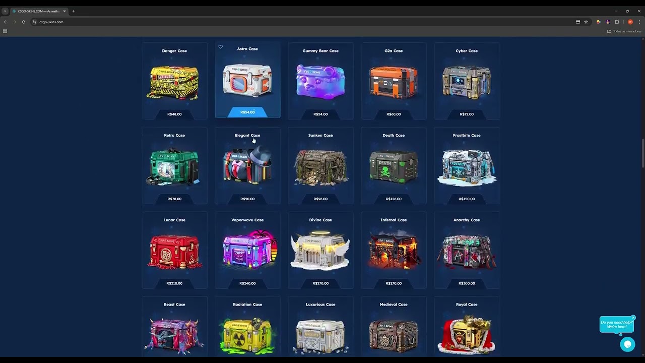 DEPOSITEI R$1.000,00 NO CSGOSKINS