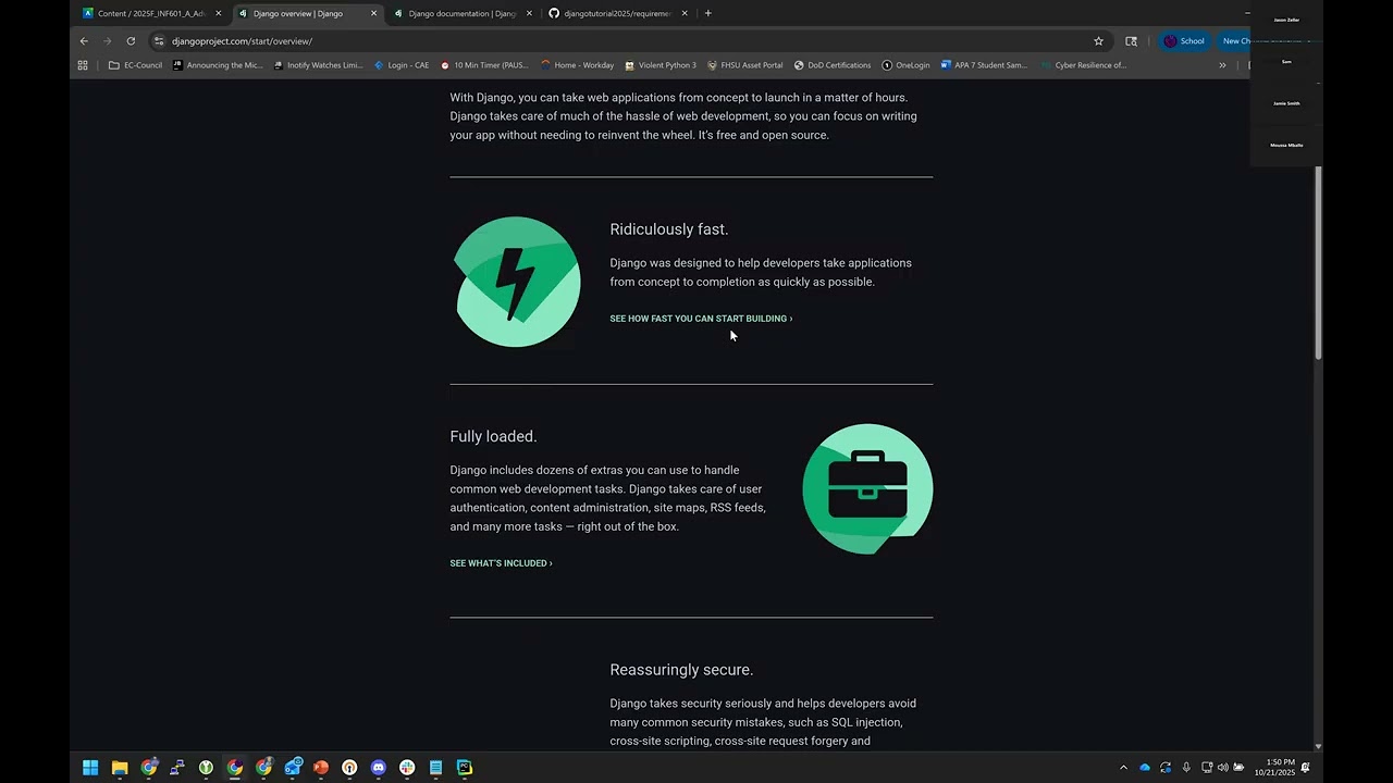 INF601 - Adv Python - Django Part 1