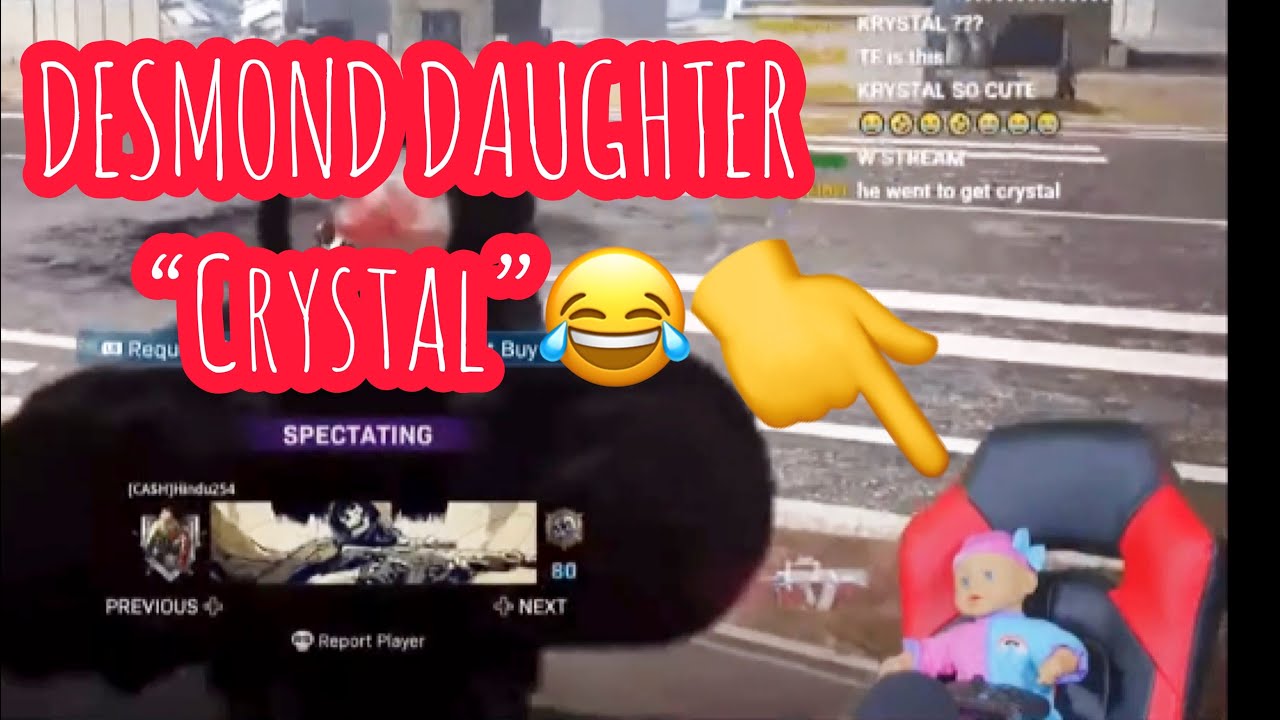 Rdcworld1 Crystal playing Warzone 😂 &ldquo;Desmond Daughter&rdquo;