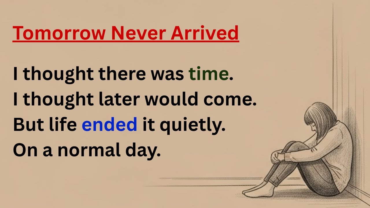 Tomorrow Never Arrived | A Quiet Sad Story About Loss and Regret