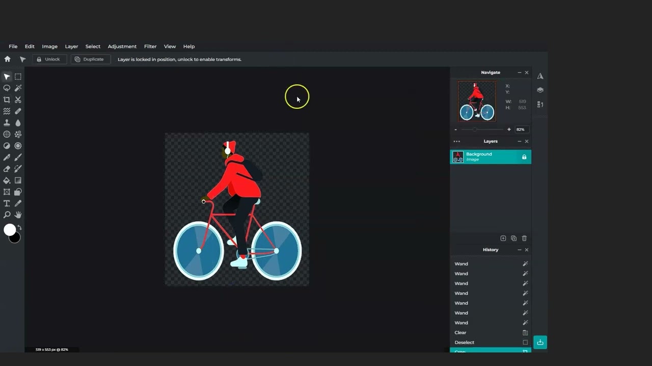 Producing a PNG file in Pixlr
