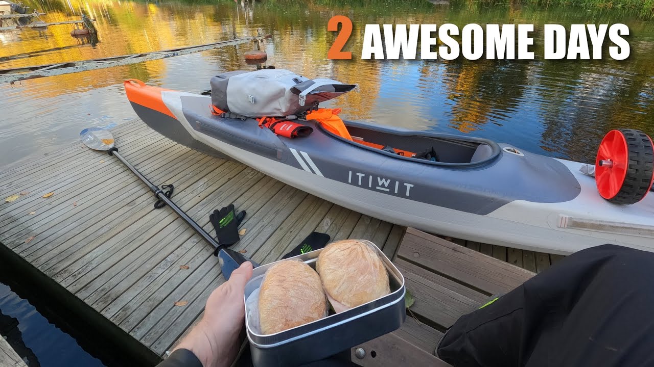Looking back at my FIRST ever multi-day kayaking trip! Itiwit X500, solo kayaking Eskilstunaån river