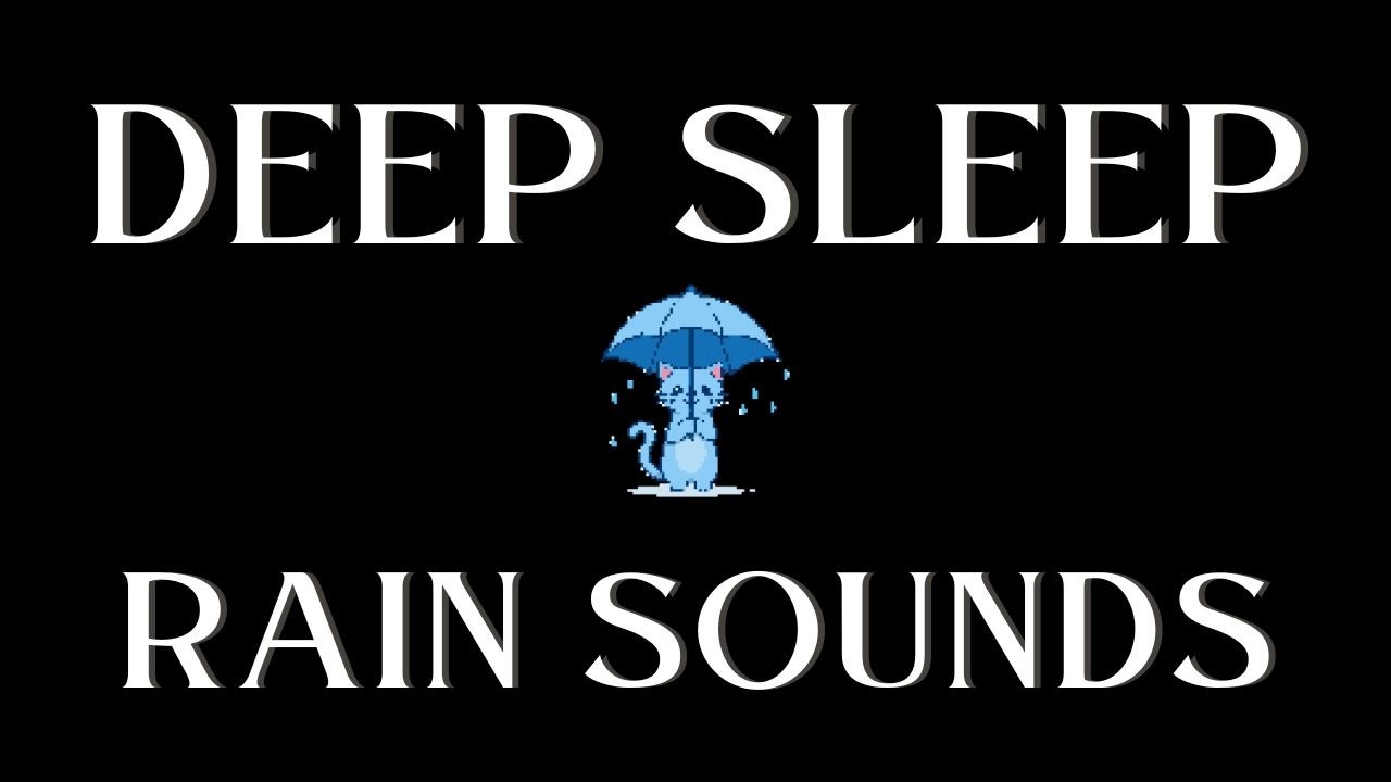 Deep Sleep Black Screen | Rain Sounds
