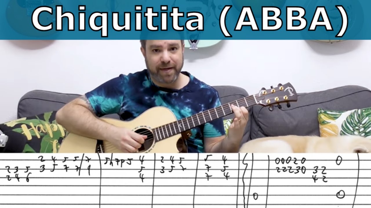 Урок фингерстайла: Chiquitita (ABBA) | Полная аранжировка | Урок игры на гитаре с табулатурой