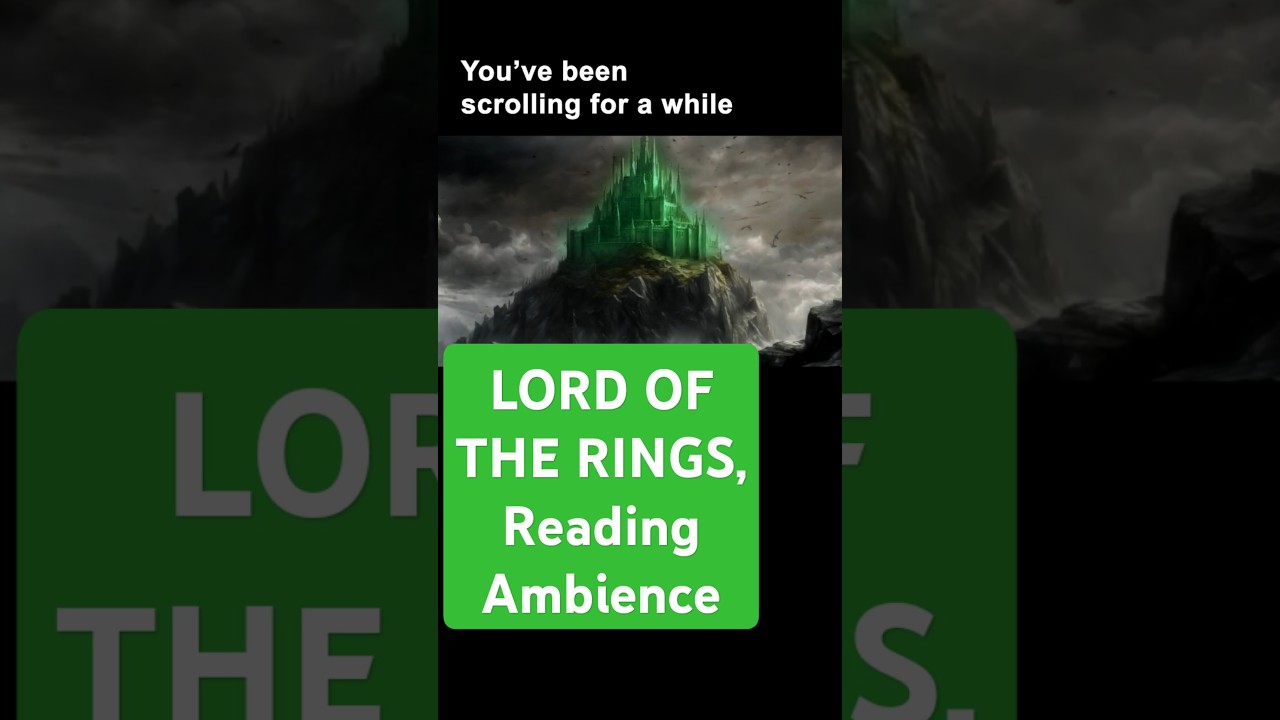 MINAS MORGUL Ambience: Visit the NAZGULS! [Lord of the Rings Dark Fantasy Ambience for READING]