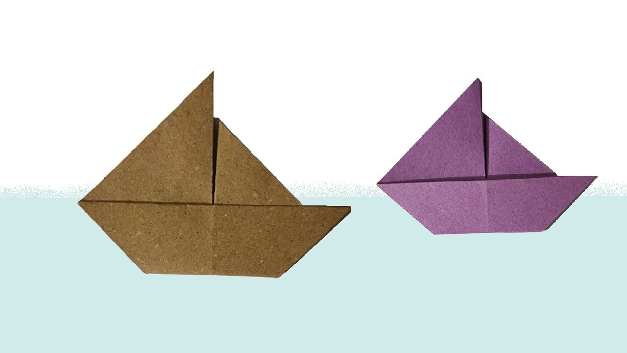 How to make a super easy SAIL BOAT from paper | Cool Origami Tutorial