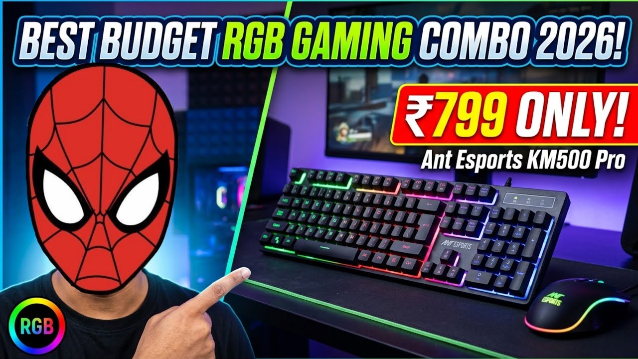 Best Budget RGB Gaming Keyboard and Mouse Combo 2026 | Ant Esports KM 500 Pro (Spw Pictures)
